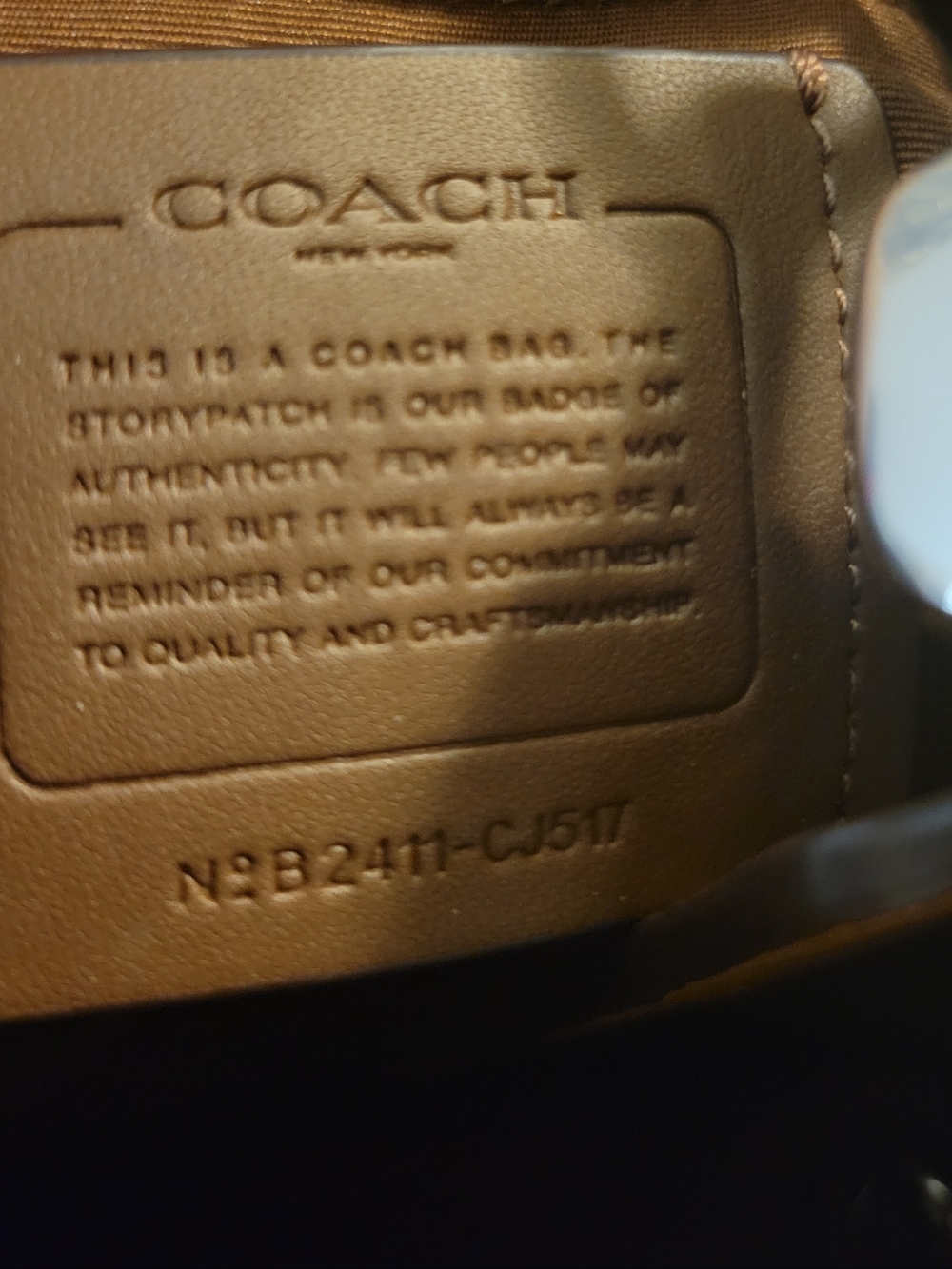 Coach Pebbled Leather Shoulder Hobo in Tan - Picture 6 of 11